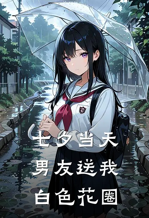 七夕当天，男友送我白色花圈