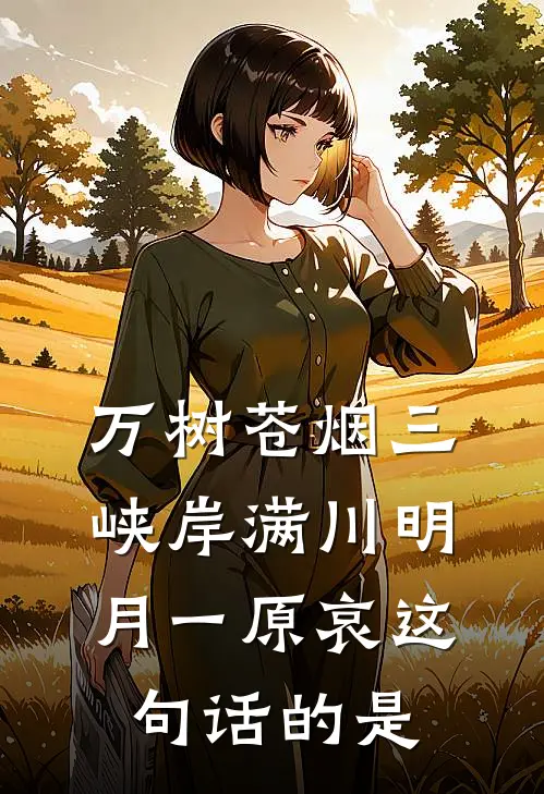 万树苍烟 三峡岸满川 明月一原哀 这句话的是