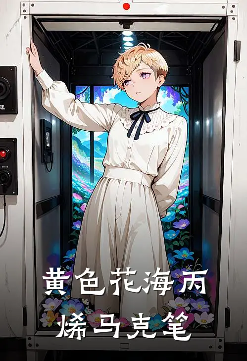 黄色花海丙烯马克笔